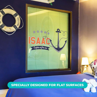 e-Graphic Design Inc Personalized Anchor Wall Stickers for Baby Boy I Custom Name for Nursery Wall Decor I Wall Decal