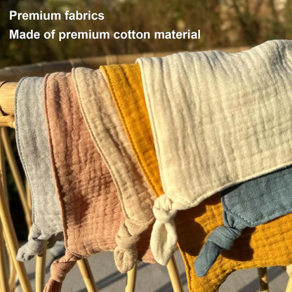 BabyOneStop Soft Cotton Security Blanket 28x44cm Beige