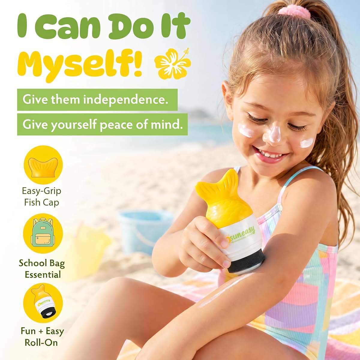 Sun-Easy Sunscreen Applicator for Kids and Family