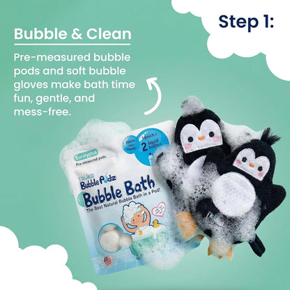 TruKid Bath Baby Essentials and Skincare Set with Eucalyptus Bubble Podz