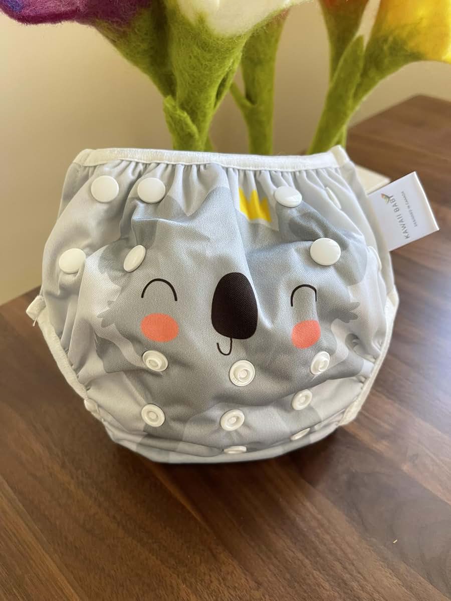 KaWaii Baby Swim Diapers, 3-Pack Washable Reusable One Size (10-40 lbs) Boy & Girl Swimming Lessons Water Activities #2 (photo 4)