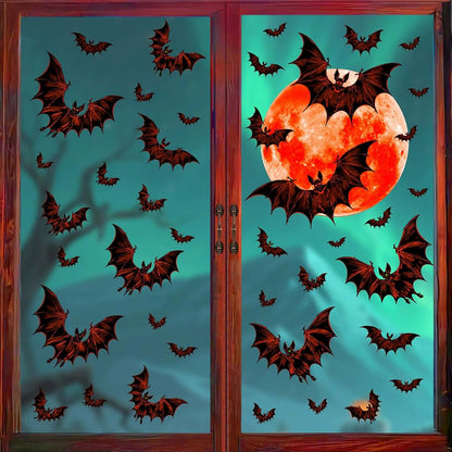 Moon Bat Wall Stickers | Removable Peel and Stick Decals