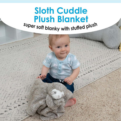 KIDS PREFERRED Carter's Sloth Plush Stuffed Animal Snuggler Blanket (photo 2)