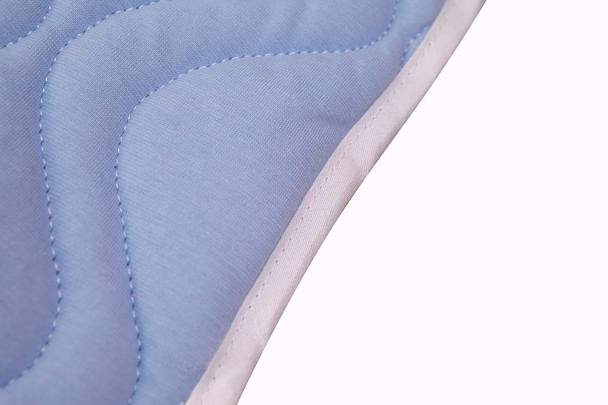 Abstract Quilted Portable Crib Bib Sheet Saver 24.5" X 13" (2 Pack, Blue) (photo 3)