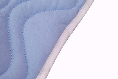 Abstract Quilted Portable Crib Bib Sheet Saver 24.5" X 13" (2 Pack, Blue) (photo 3)