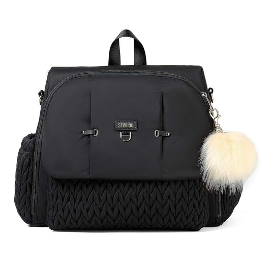 SEWBOO Allie Backpack Stylish Diaper Bag,Travel Baby Bag with Insulated Pockets,Changing Pad, Stroller Clips, Shoulder