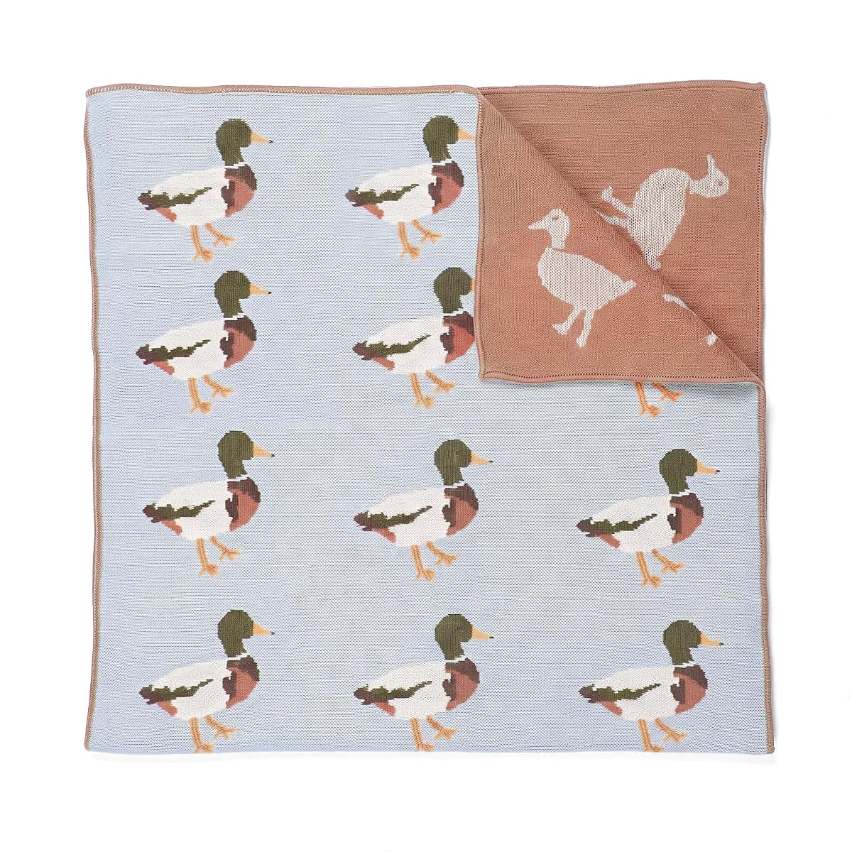 Chicplaid Adorable Mallard Duck Baby Blanket for Bed, 48 x 32 Inch