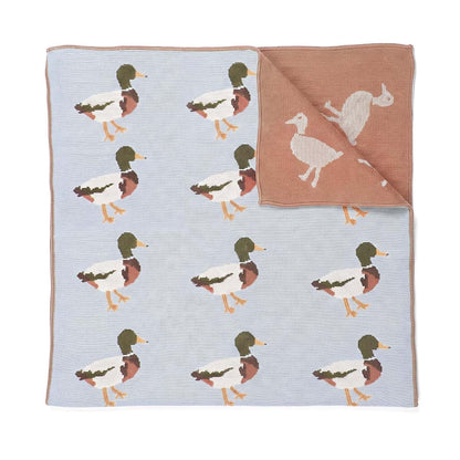 Chicplaid Adorable Mallard Duck Baby Blanket for Bed, 48 x 32 Inch