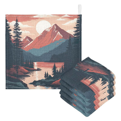 Wellday Muslin Cotton Baby Washcloths for Newborn Bathing
