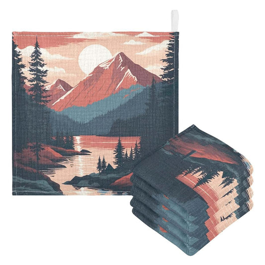 Wellday Muslin Cotton Baby Washcloths for Newborn Bathing