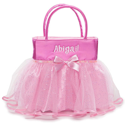 Personalized Planet Personalized Tutu Bucket Bag with Custom Name | Pink Candy Bag with Handle | Soft Egg Basket for