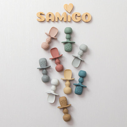 SamiGo Silicone Baby Spoons Self Feeding