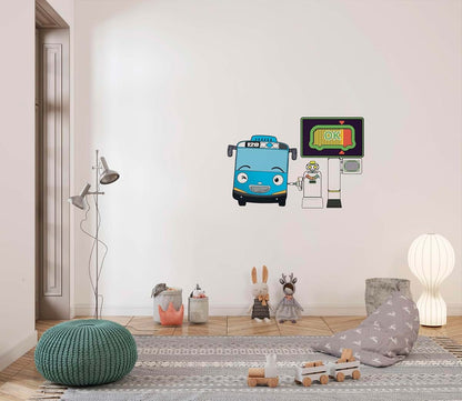Tayo The Little Bus Vinyl Wall Decal for Nursery and Kids Bedroom Decoration