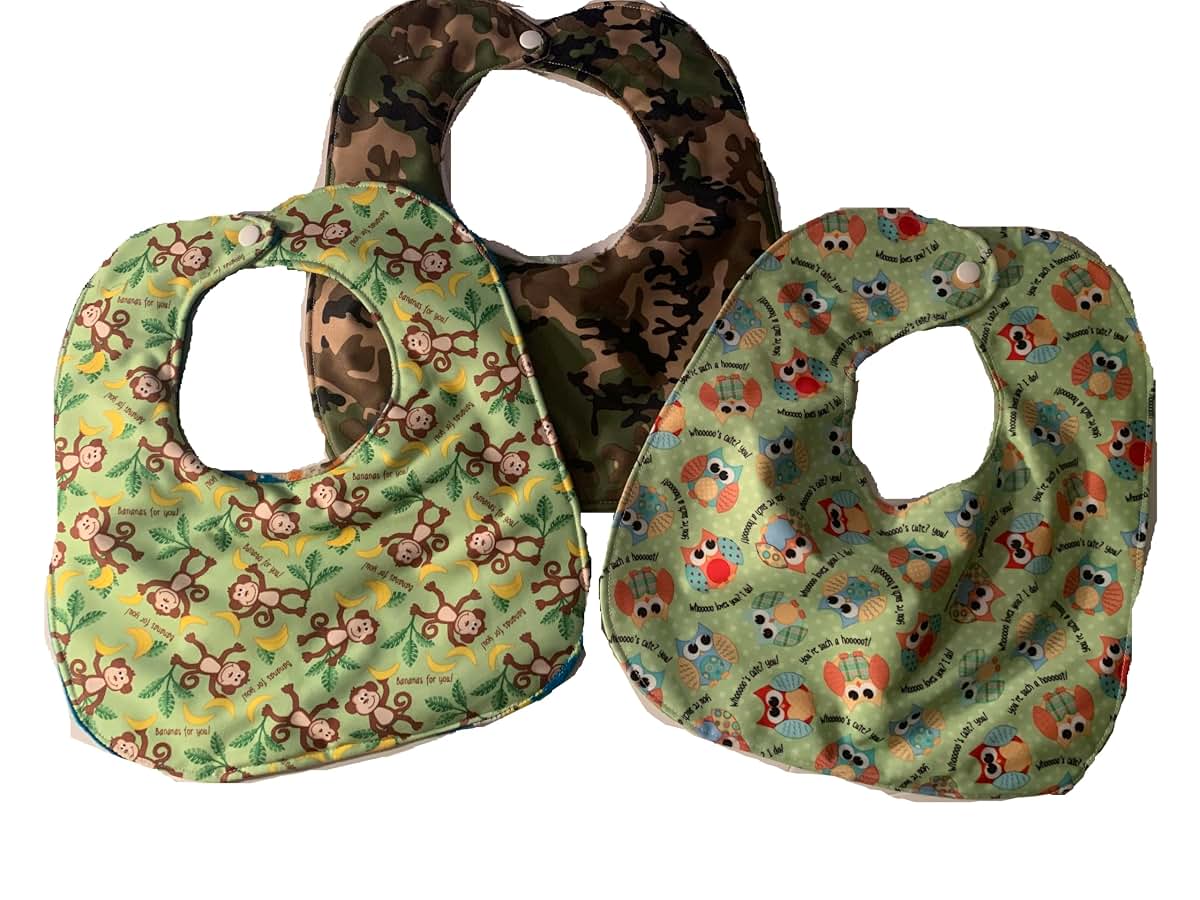 Aunt Sandy's Sewing Special Needs Bib, Waterproof Child Size