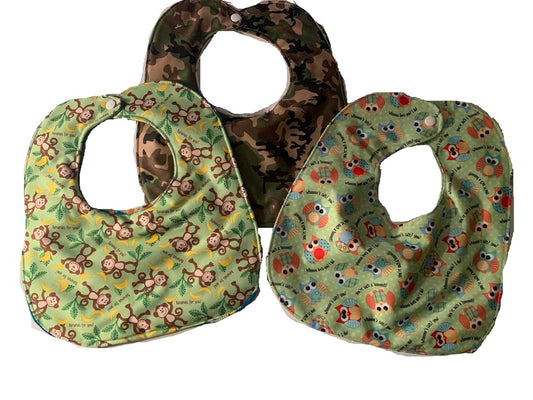 Aunt Sandy's Sewing Special Needs Bib, Waterproof Child Size