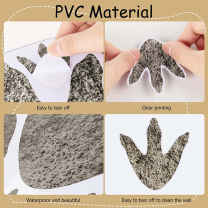 Dinosaur Footprint Floor and Wall Decals for Party Decoration