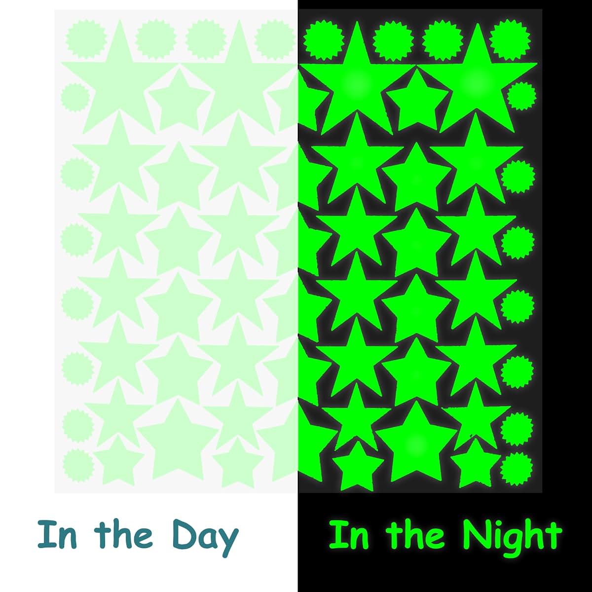 BabyOneStop Glow In The Dark Stars And Solar System Wall Decal Kit