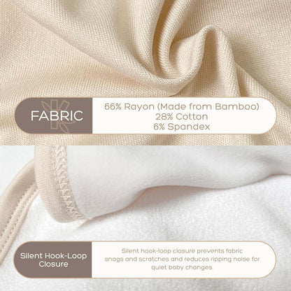 Blesbibi 0‑3M Newborn Bamboo Rayon Swaddle Gift Set, Hat & Anti‑Scratch Mittens (photo 4)