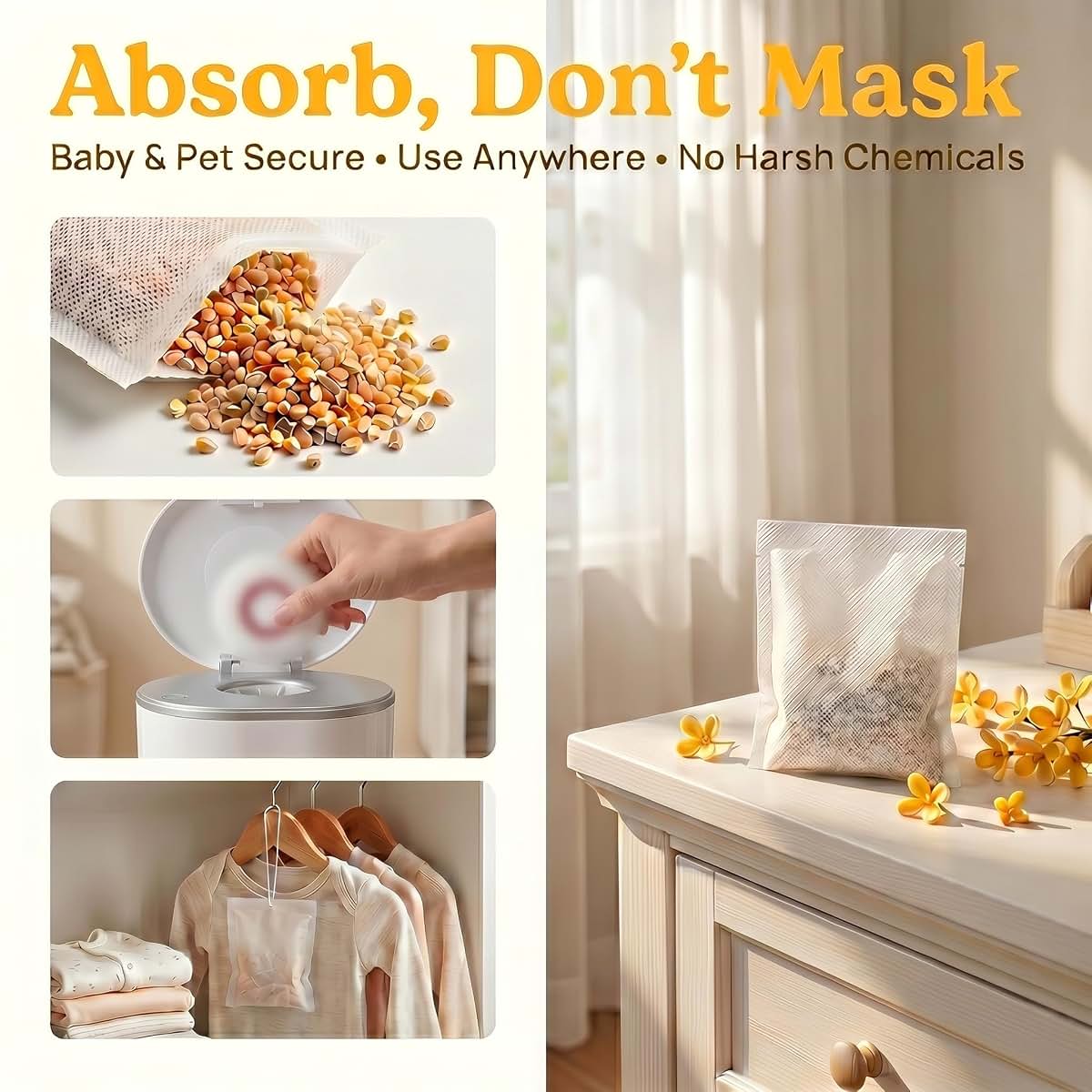 Cvgvjy Osmanthus Scented Diaper Pail Refills