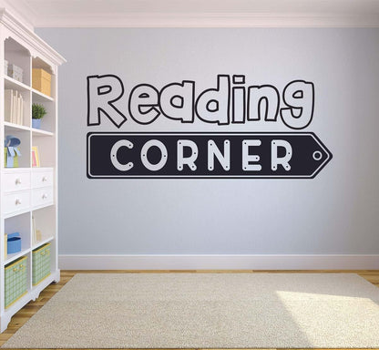 All Things Valuable Reading Corner Classroom Library Wall Sticker Vinyl Decal