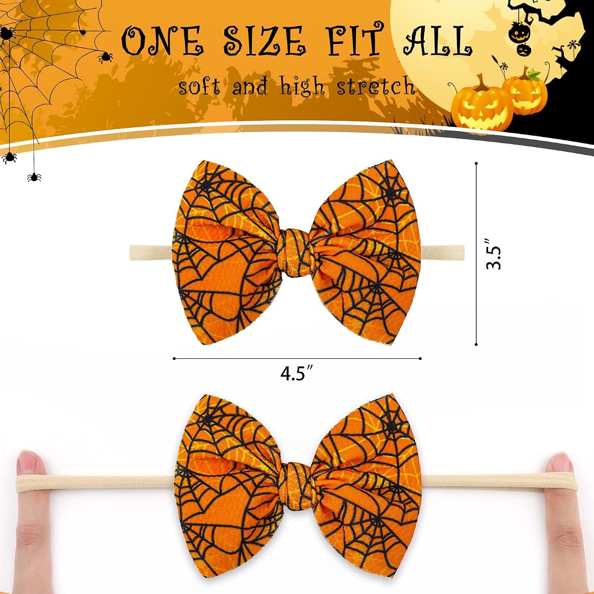 YanJie Halloween Spider and Pumpkin Headbands