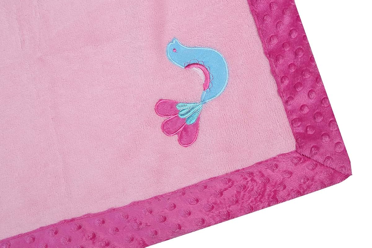 Bacati - Botanical Sanctuary Multicolor Pink Blanket 30 x 40 inches (photo 3)
