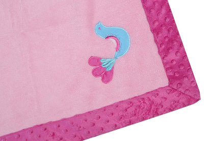 Bacati - Botanical Sanctuary Multicolor Pink Blanket 30 x 40 inches (photo 3)