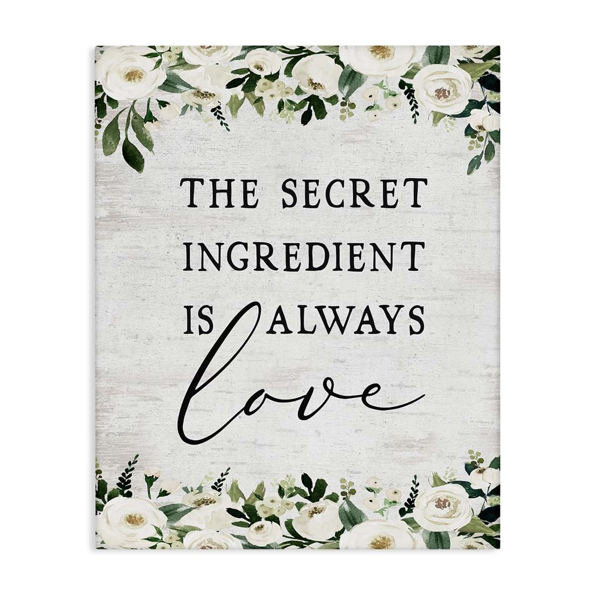 Stupell Industries 'Secret Ingredient Love' Canvas, 24x30
