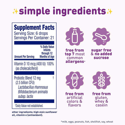 Enfamil Dual Probiotic Infant Drops with Vitamin D, 8.7 mL (photo 2)