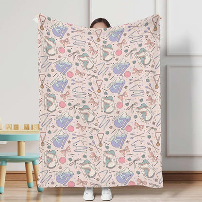 KASTLEE Gymnastics Floral Baby Blanket