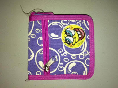 SpongeBob Squarepants Mini Wallet with Shoulder Strap, Blue or Lavender