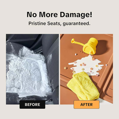 Silicone Waterproof Car Seat Protector for Vehicle Seats - Brown