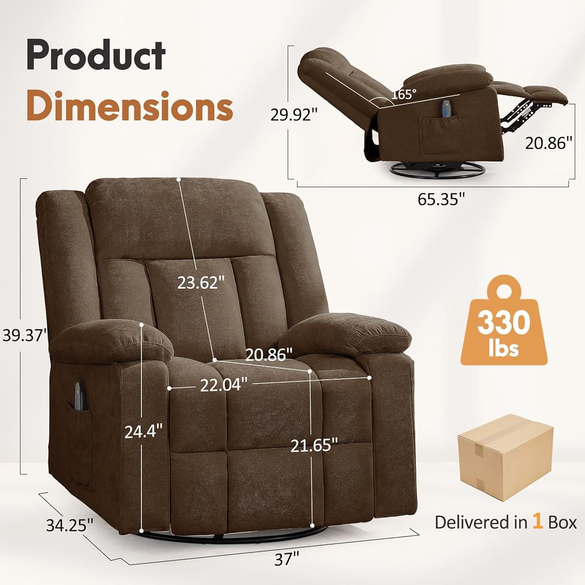 Korser Rocker Recliner Chair for Adults and Nursery