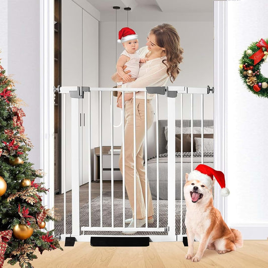 BabyOneStop 41-Inch Tall Pressure-Mounted Gate With Adjustable Width