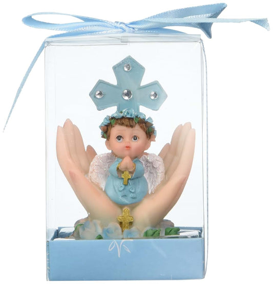 Lunaura Religious Keepsake Baby On Palm Praying Favors, Set Of 12