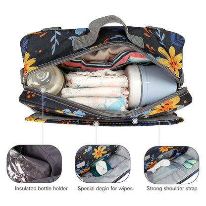 Momigo Baby Diaper Bag Stroller Organizer With Snack Cooler