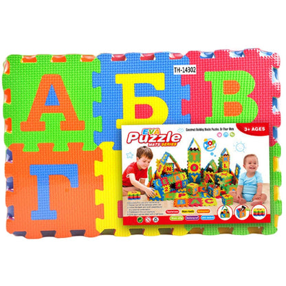 Interlocking Russian Alphabet EVA Foam Puzzle Carpet Mat for Play