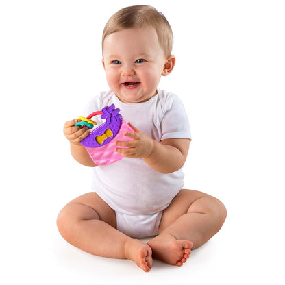 Bright Starts Carry & Teethe Purse Chillable Teether Toy Pretty in Pink