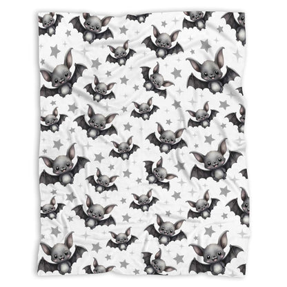 SUPERICH Bat Blanket Halloween Throw Blanket for Kids and Family, 40x30 Inch Microfiber Flannel