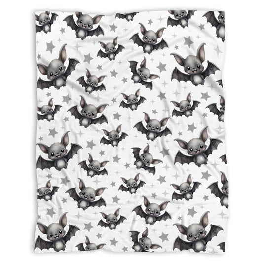 SUPERICH Bat Blanket Halloween Throw Blanket for Kids and Family, 40x30 Inch Microfiber Flannel