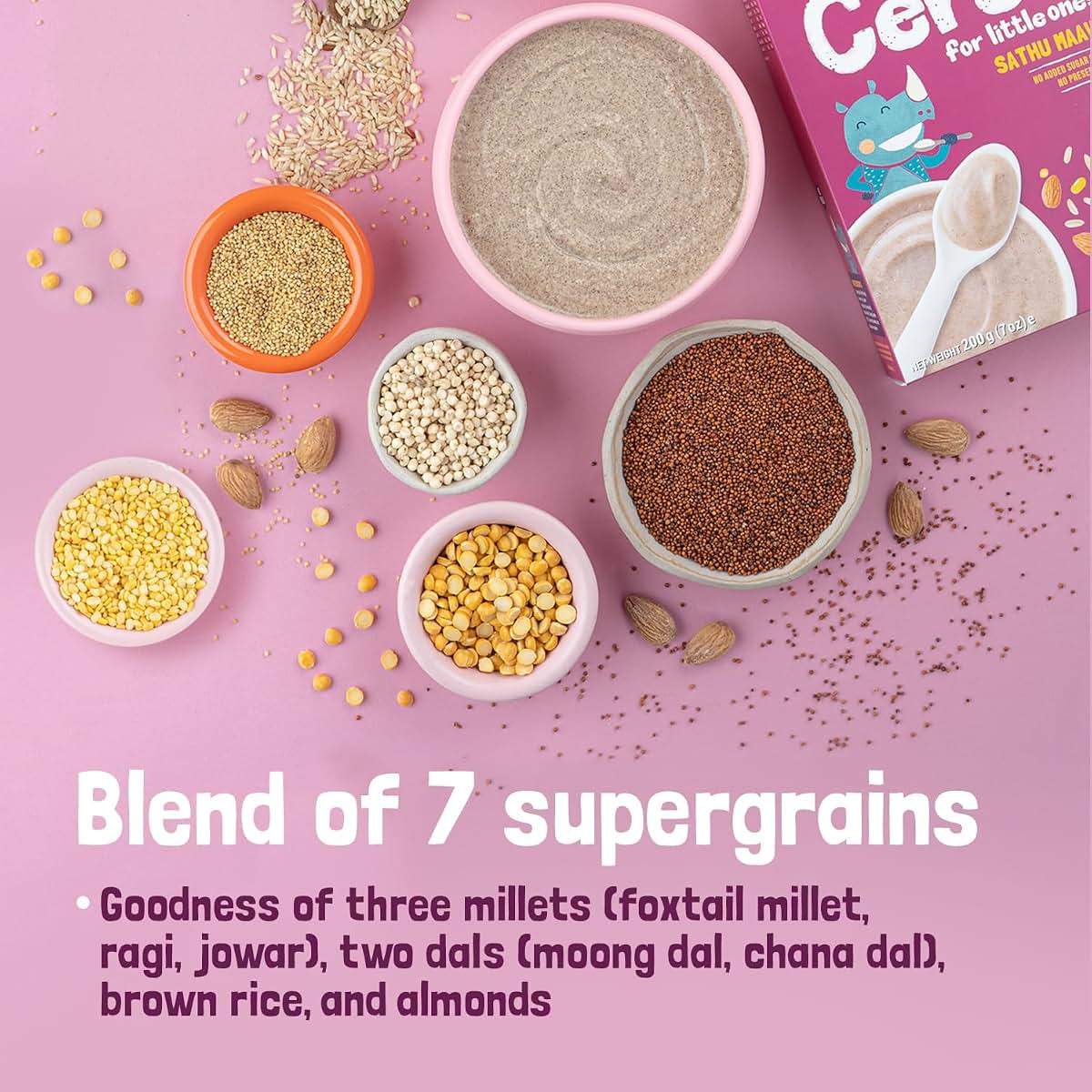 Slurrp Farm Sathu Maavu Baby Cereal Multigrain Mix (photo 3)
