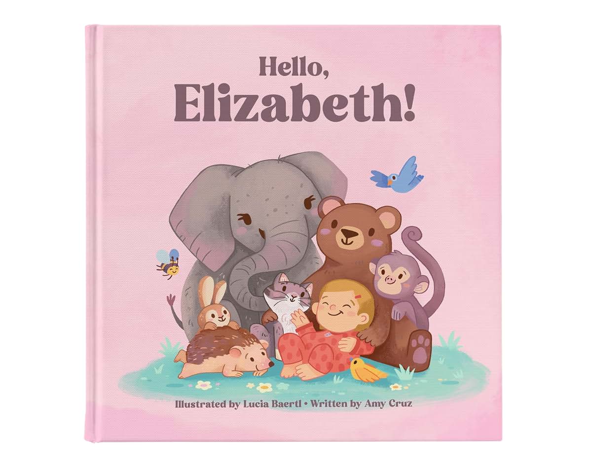 Luna Studios Personalized Baby Memory Book With Custom Name