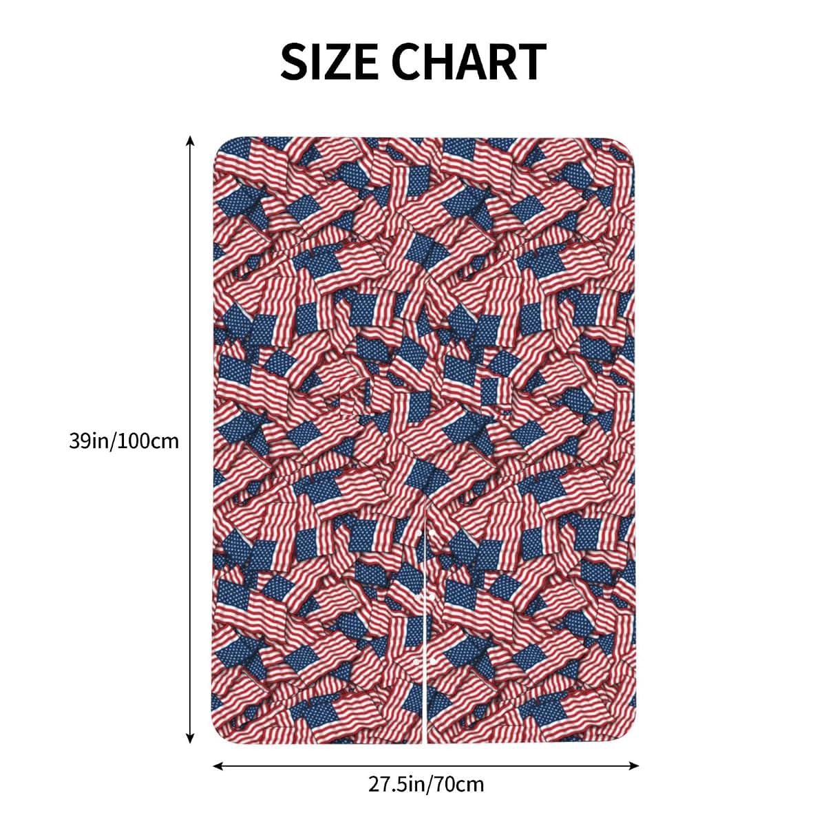 YonaJeik Patriotic American Flag USA Lover Baby Car Seat Canopy Cover Multi Use Shower Gift, Nursing Cover for Mom (photo 4)