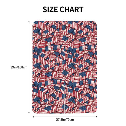 YonaJeik Patriotic American Flag USA Lover Baby Car Seat Canopy Cover Multi Use Shower Gift, Nursing Cover for Mom (photo 4)