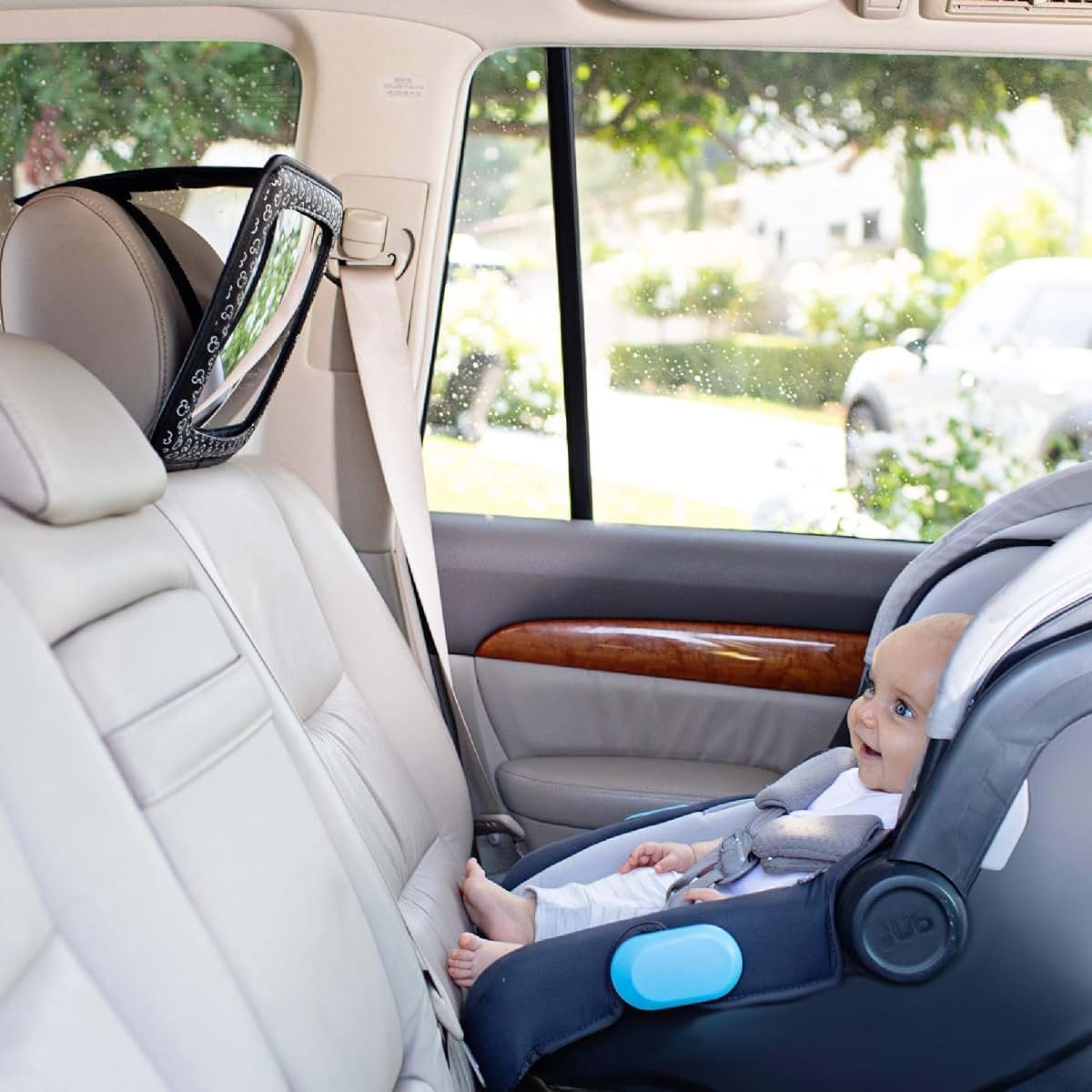 J.L. Childress Disney Mickey Baby Car Seat Mirror, Shatterproof & Adjustable