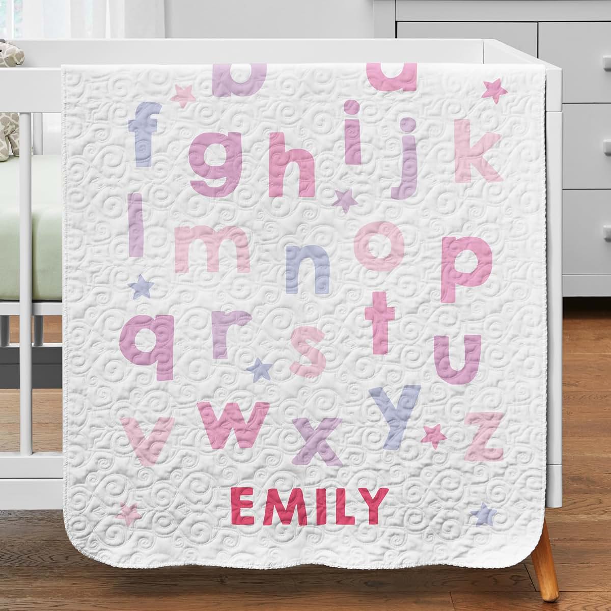 Let's Make Memories Personalized Quilted Baby Blanket - Heirloom Keepsake for New Baby Shower - Super Soft - Nursery (photo 2)