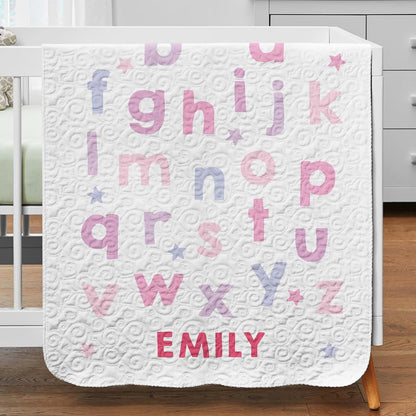 Let's Make Memories Personalized Quilted Baby Blanket - Heirloom Keepsake for New Baby Shower - Super Soft - Nursery (photo 2)