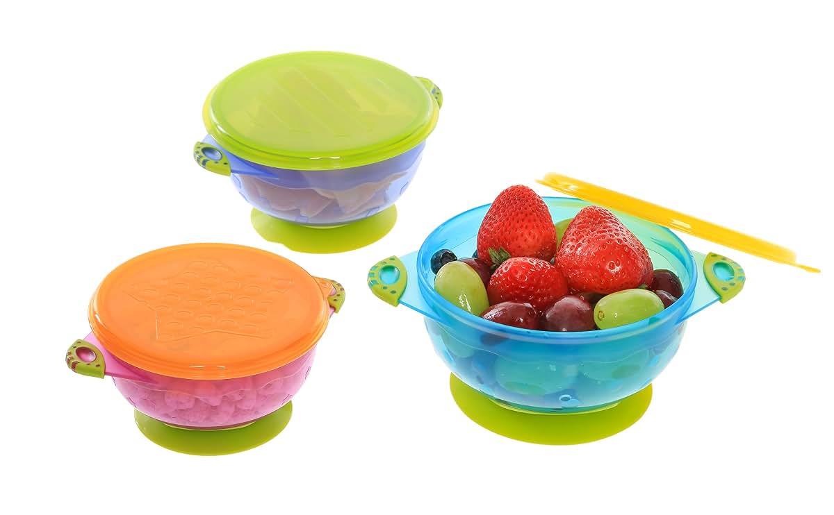 Smart Sprout Baby Bowls Set with Suction Bases and Lids (photo 3)