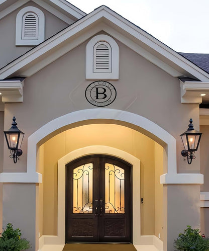 VALINSKY Letter B Home Decor,Metal Monogrammed Initial Welcome Sign,Wedding Gifts For Couples 2024, Metal Letters For