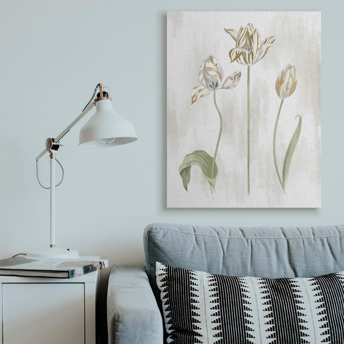 Stupell Industries Golden Irises Floral Landscape Canvas Wall Art, 36 x 48 Inch